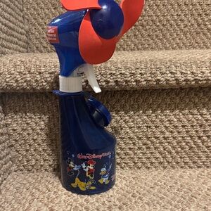 Disney Blue and Red Character Spray Fan